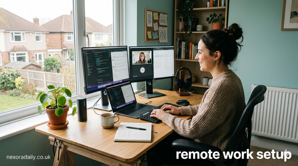 remote work setup