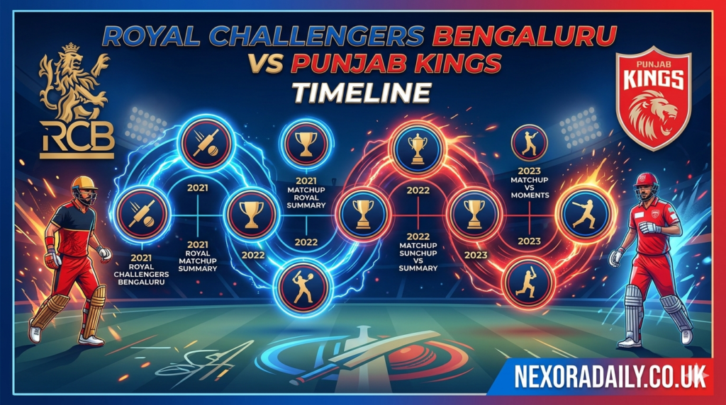 royal challengers bengaluru vs punjab kings timeline