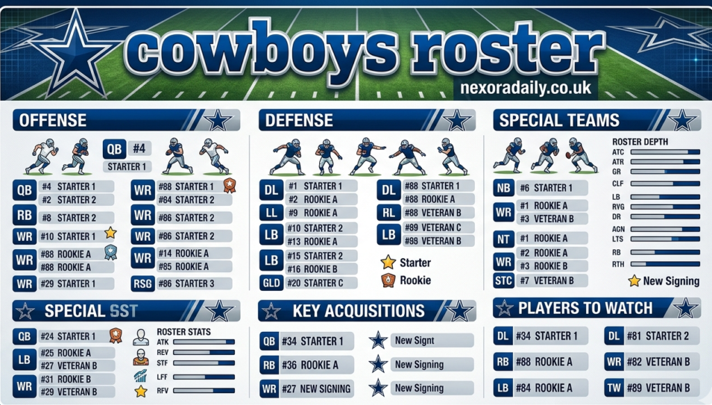 cowboys roster