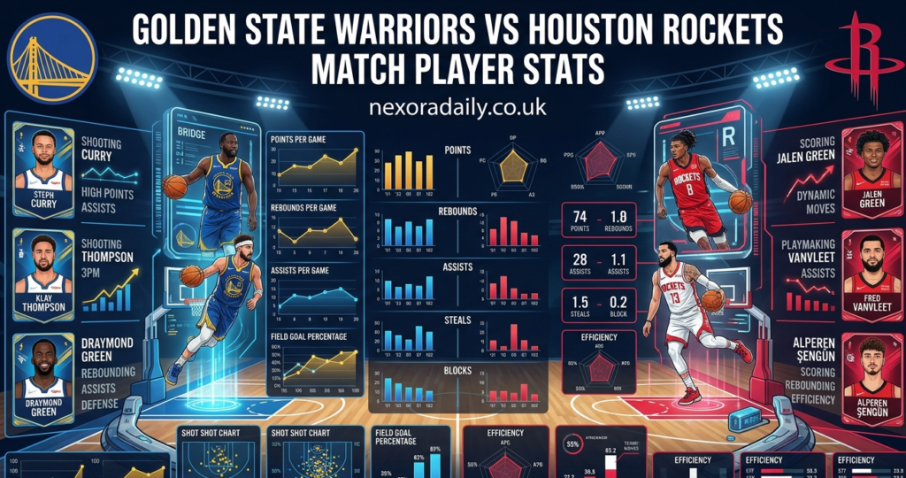 golden state warriors vs houston rockets match player stats