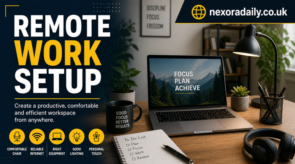 remote work setup