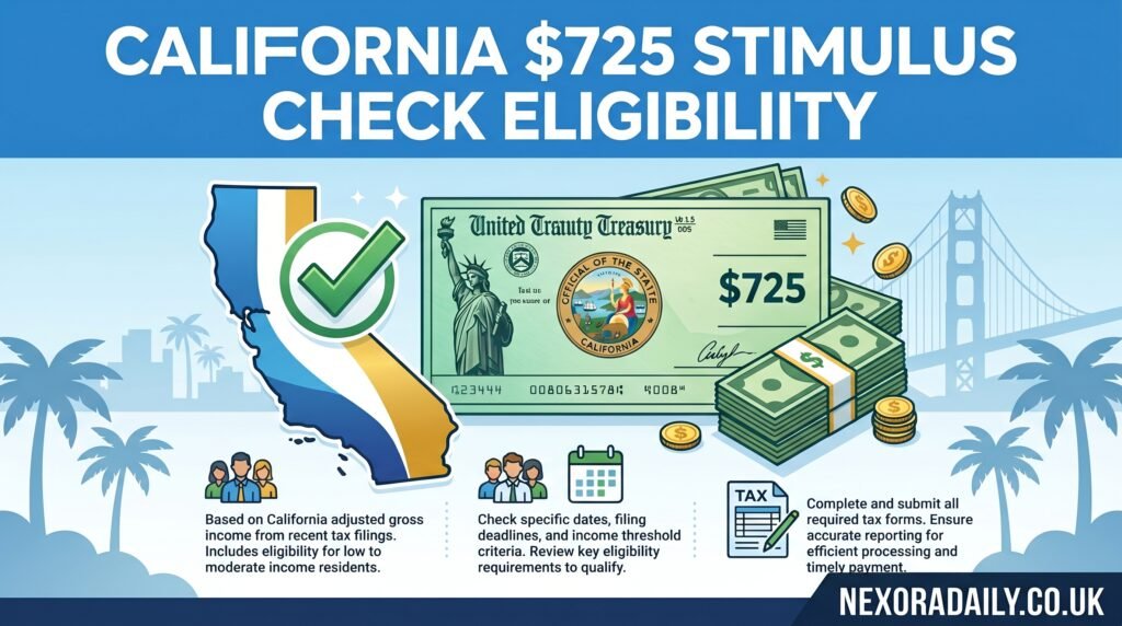 california $725 stimulus check eligibility