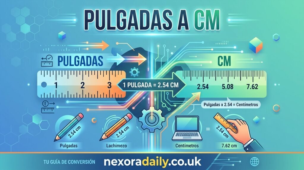 pulgadas a cm